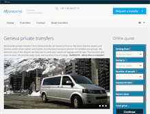 Tablet Screenshot of geneva-transfers-tours.com